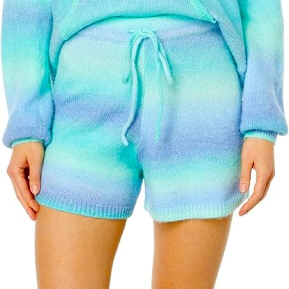 NWT $118 LILLY PULITZER Wanetta Sweater Shorts surf blue L - Picture 2 of 10